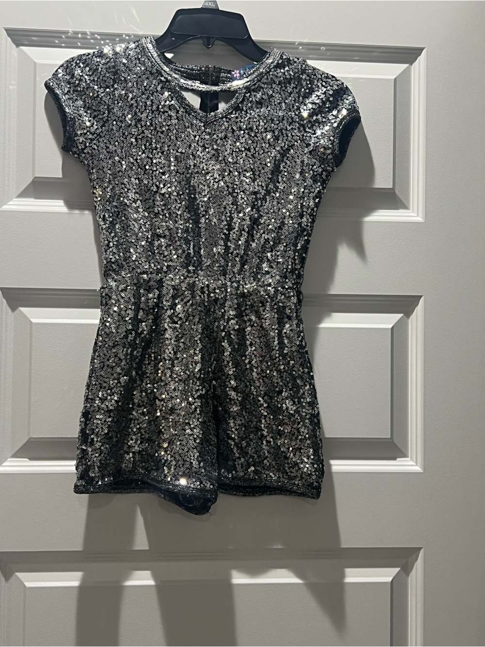 Sara Sara Sparkle Metallic Knit Dress